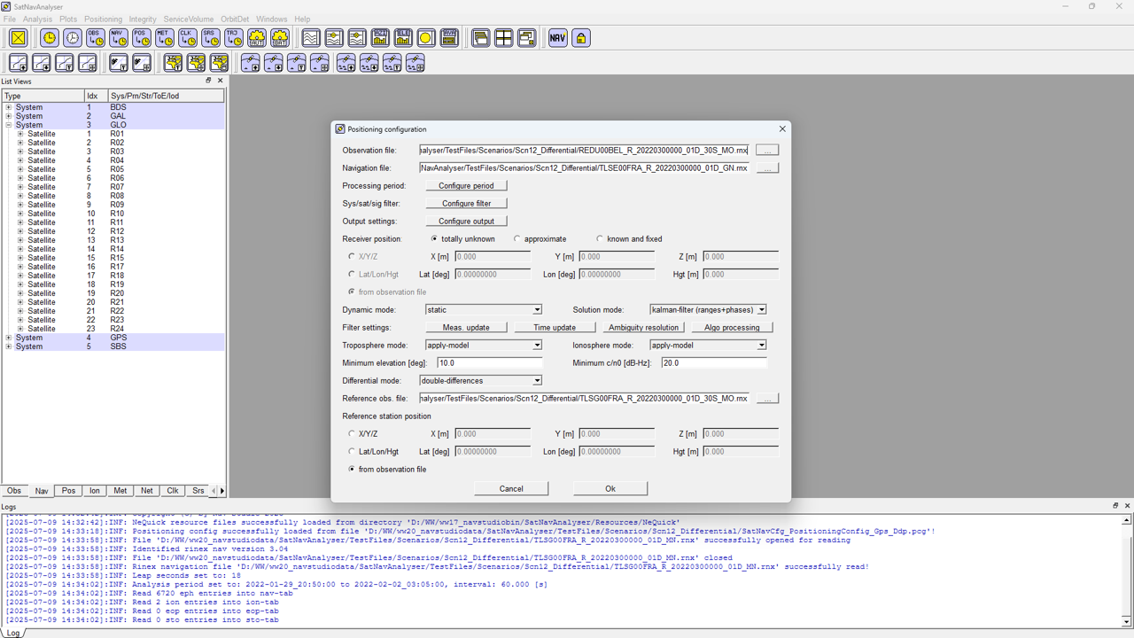 Beispiel Screenshot Positionierung Konfiguration