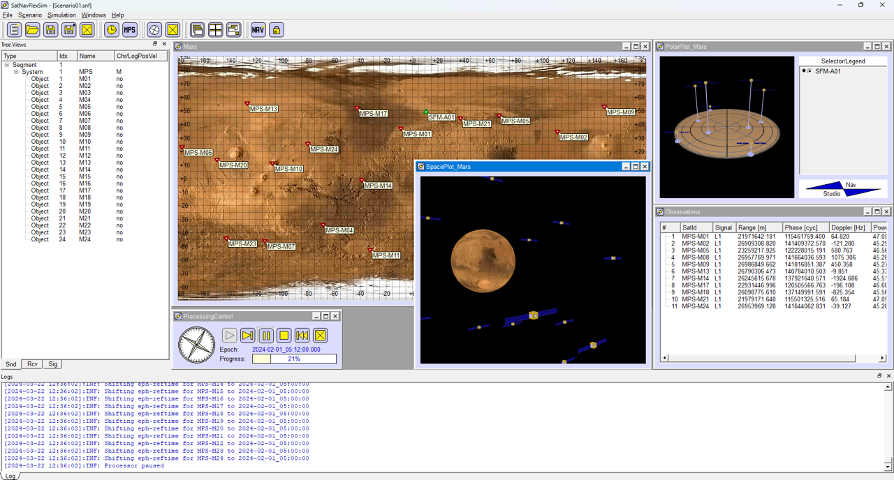 Beispiel Screenshot GNSS Mars