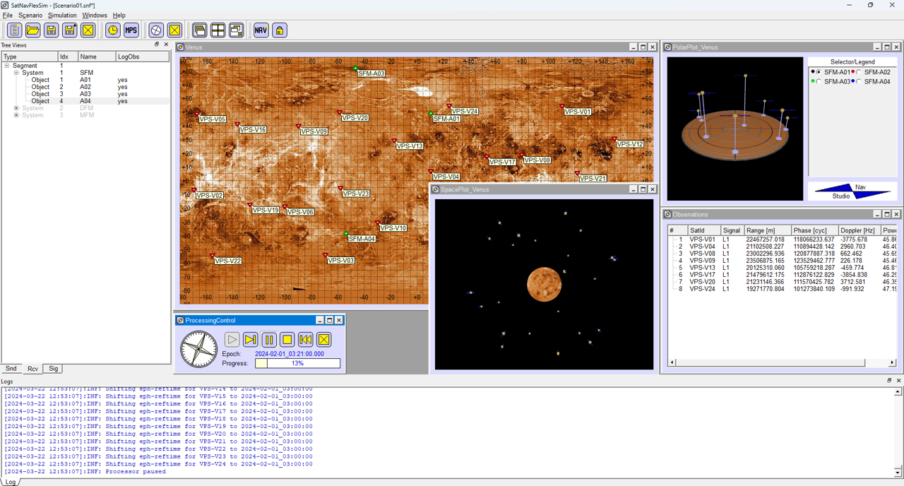 Beispiel Screenshot GNSS Venus