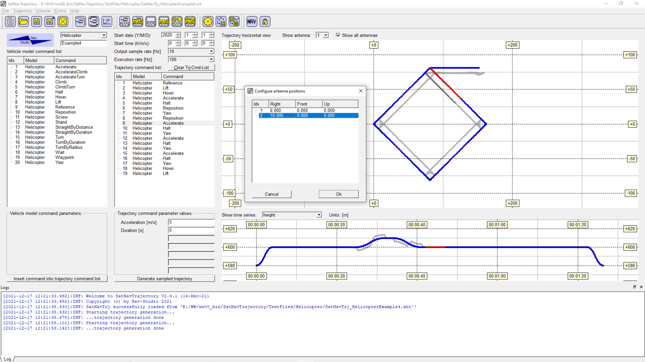 Beispiel Screenshot Helikopter Quadrat