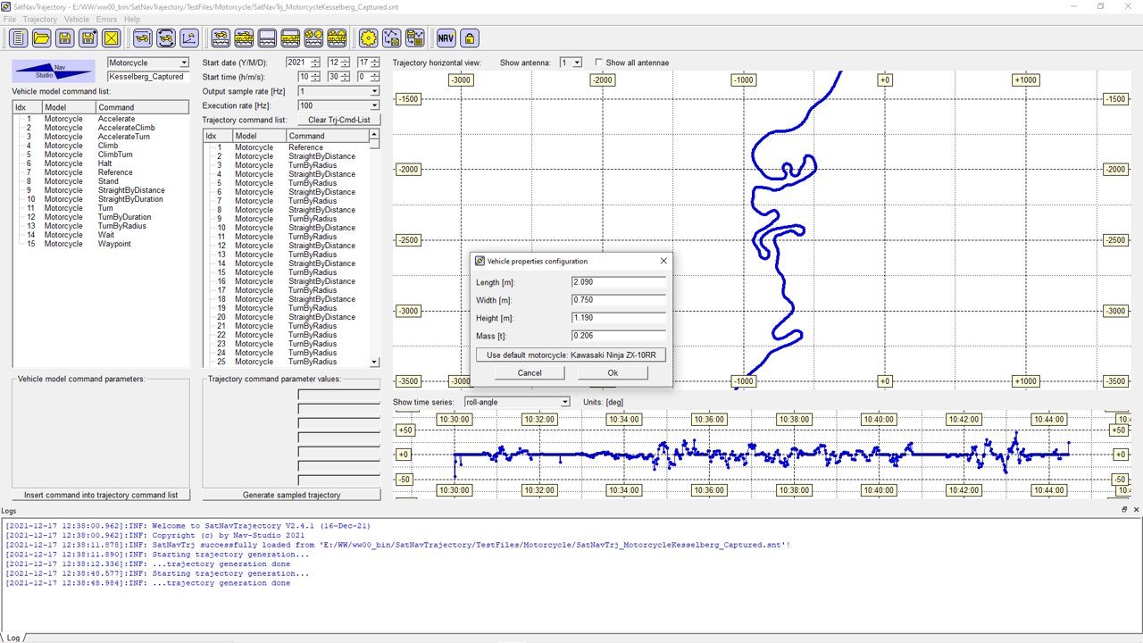 Beispiel Screenshot Motorrad Kesselberg
